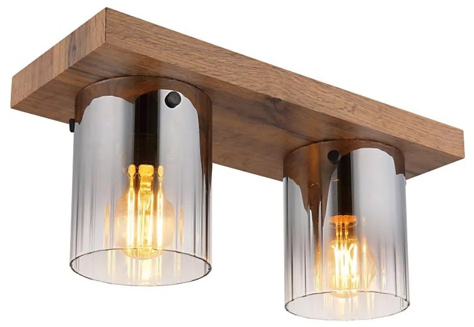 Globo 15915-2 - Plafonieră UNDERWOOD, 2 x E27 / 40 W / 230 V, 16 x 41 cm