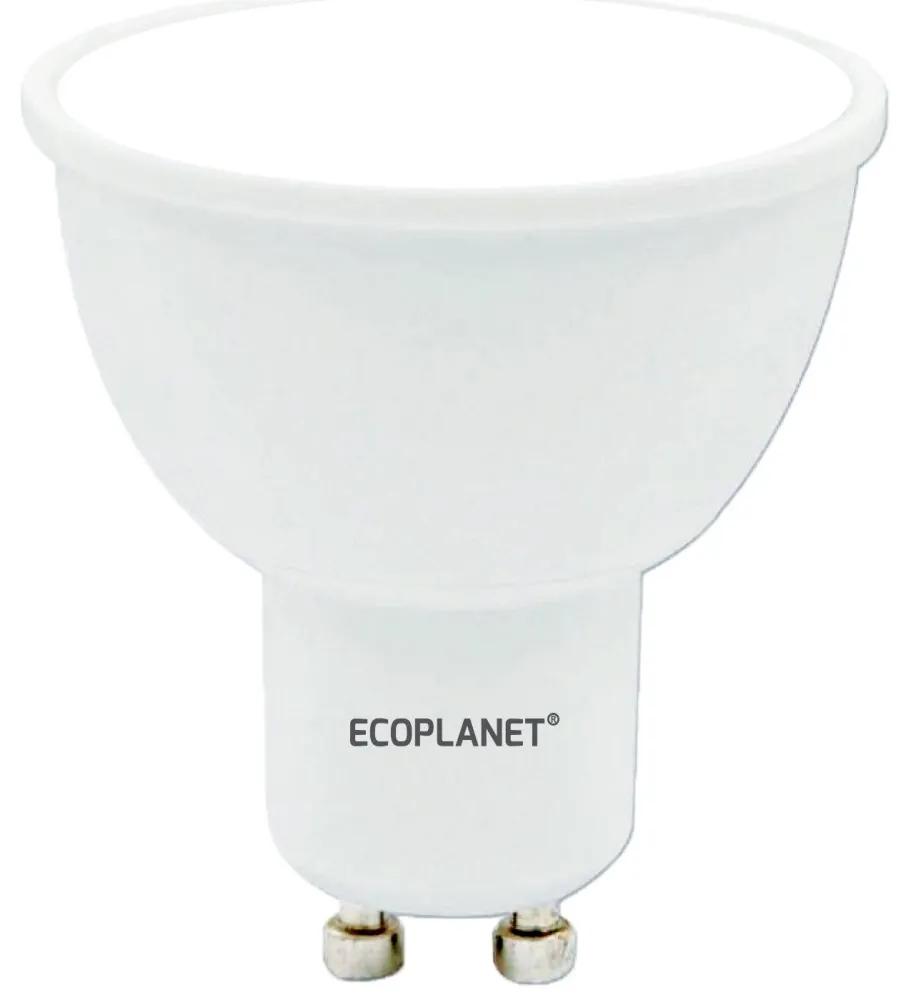Bec LED Ecoplanet GU10, 6W (35W), 480LM, A+, lumina rece 6500K, Mat Lumina rece - 6500K, 1 buc
