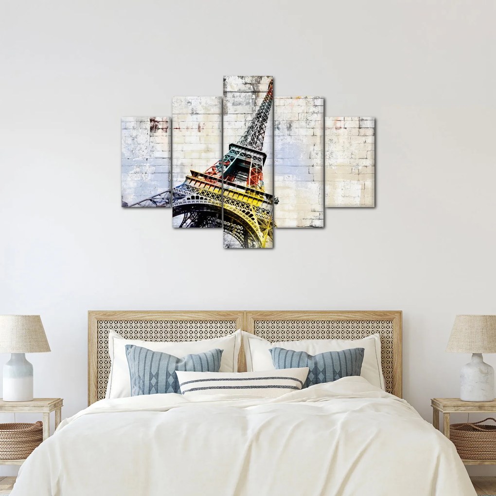 Tablou - Arta digitală a Turnului Eiffel (150x105 cm)