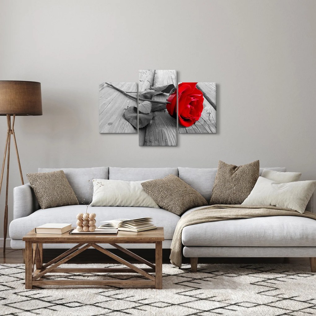 Tablou cu trandafiri roșii (90x60 cm)