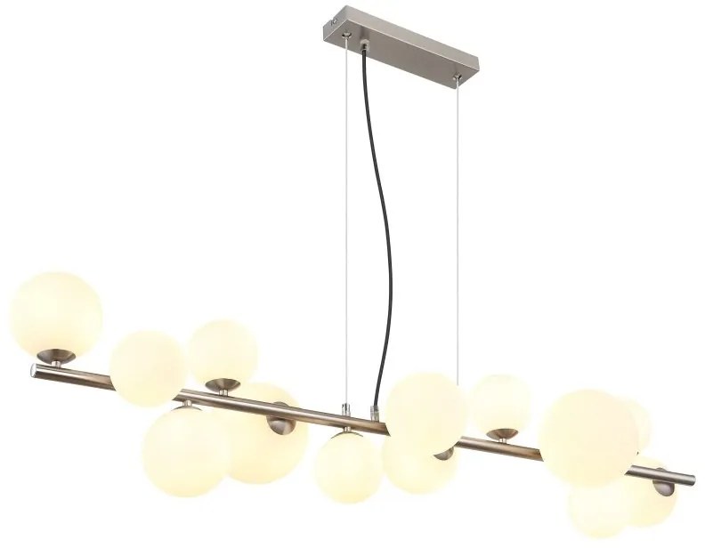 Lustra suspendata 13L design modern Riha nichel
