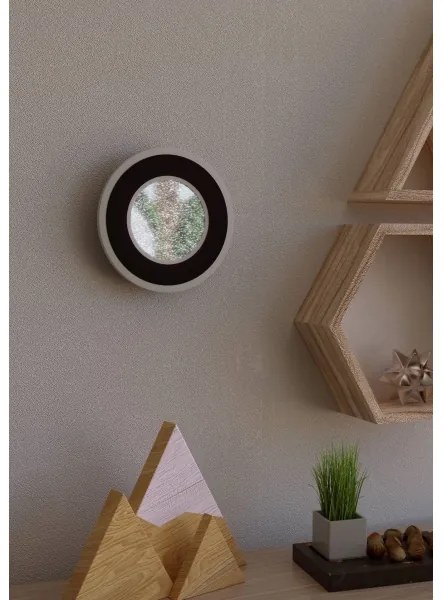 Aplică LED Eglo 901237 MACCHIONI LED/12W/230V 4000K negru