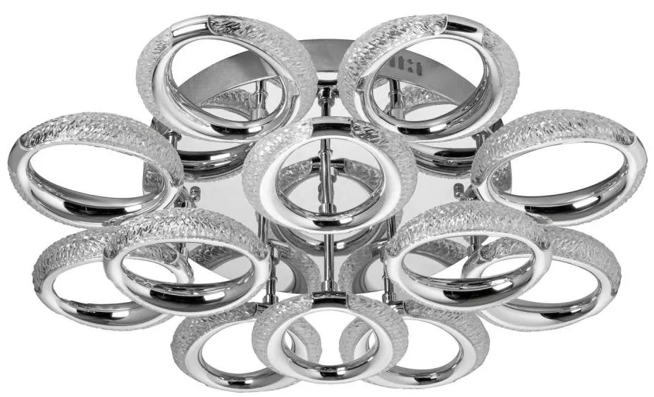 Plafonieră LED 12xLED/14W/230V 3000-5000K d. 60 cm crom lucios