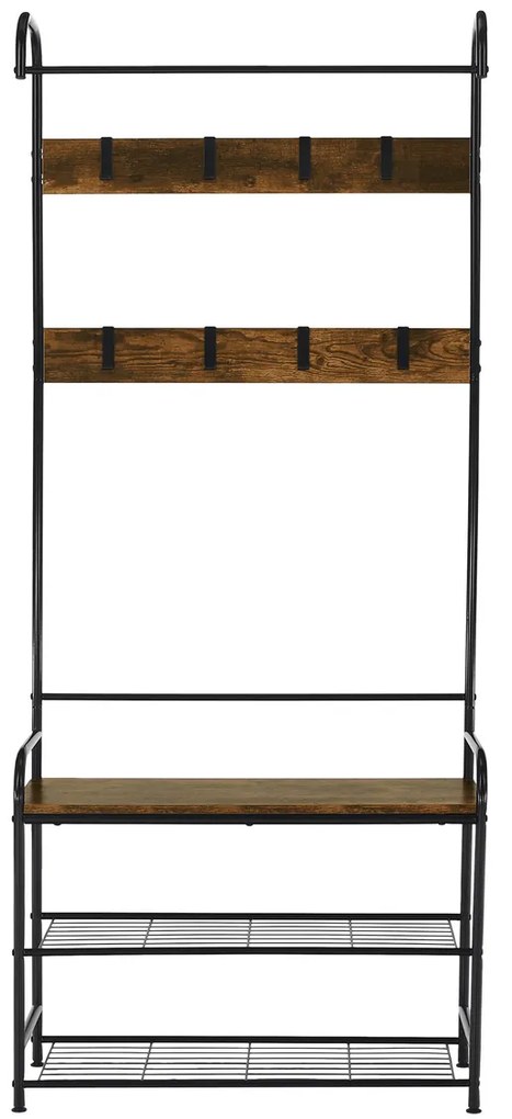 Suport de haine cu pantofar Kelam,79 x 32 x 185 cm