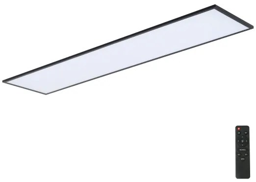 Plafonieră LED dimabilă Brilagi SLIMFRAME LED/58W/230V 120x30 cm negru + telecomandă