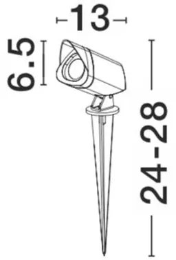Tarus cu proiector LED iluminat exterior IP65 INSIDE NVL-9010002