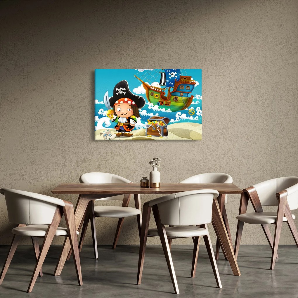 Tablou - Comoara piraților (90x60 cm)