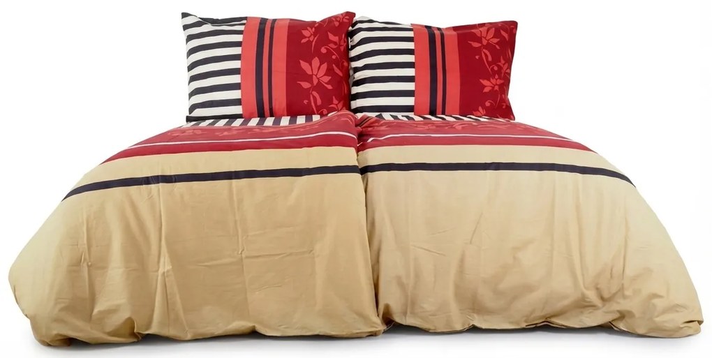 Lenjerie de pat din bumbac URBAN STRIPES bej Dimensiune lenjerie de pat: 70 x 90 cm | 140 x 200 cm