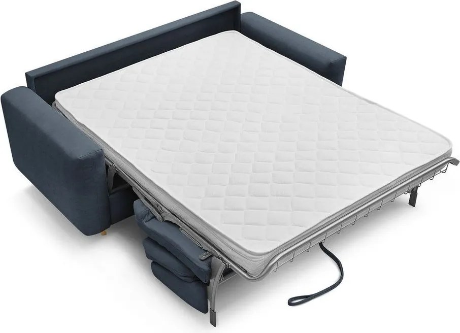Canapea albastru-închis pentru dormitul zilnic/extensibilă 220 cm Cocoone – Bobochic Paris
