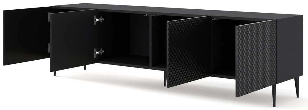 Masă TV C 4D 200 Rowanna (Negru lucios). 1125040