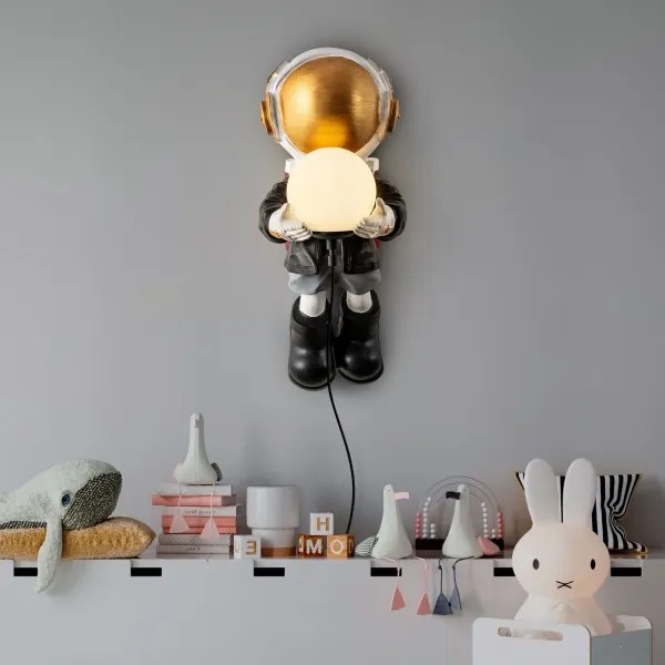 Aplica de perete pentru copii ASTRONAUT 1xE14/40W/230V, cupru