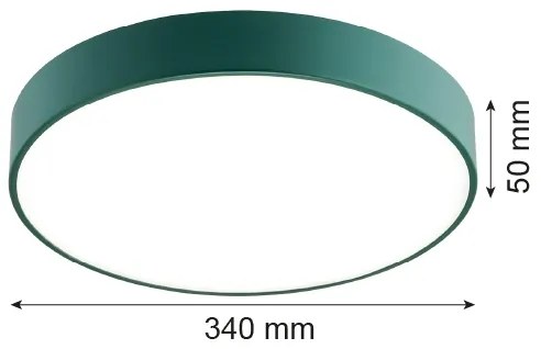 Plafonieră LED TIAMO LED/22W/230V 4000K verde Argon 8335