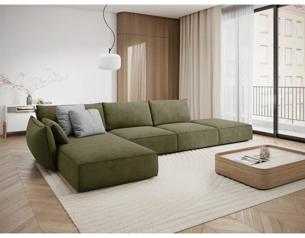 Colțar verde (pe partea stângă) Vanda – Mazzini Sofas