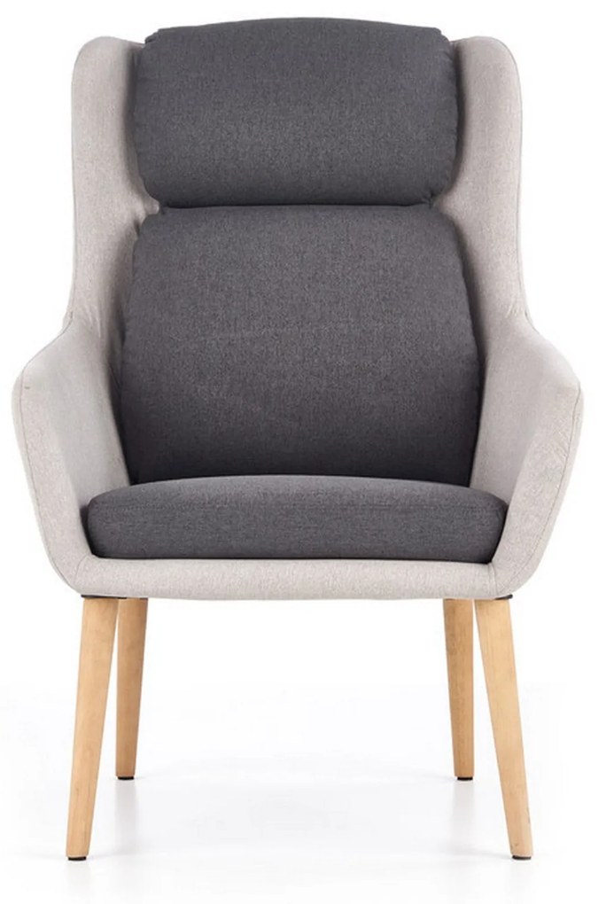 Scaun design scandinav Purio, gri, 67x75x103 cm