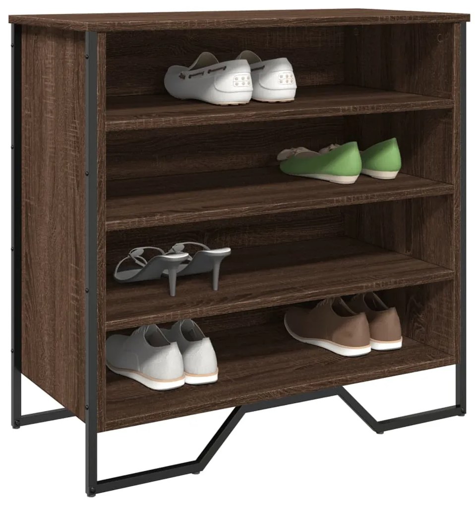 vidaXL Pantofar, stejar maro, 80x38x78 cm, lemn prelucrat