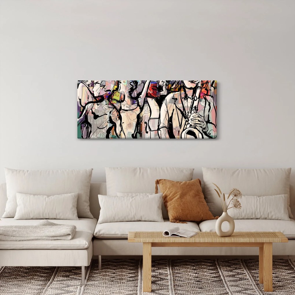 Tablou - Seara de jazz (120x50 cm)