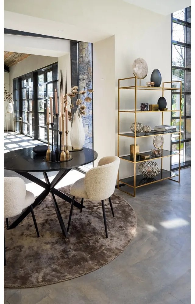 Scaun de sufragerie bej tapițat Elyna – Light &amp; Living