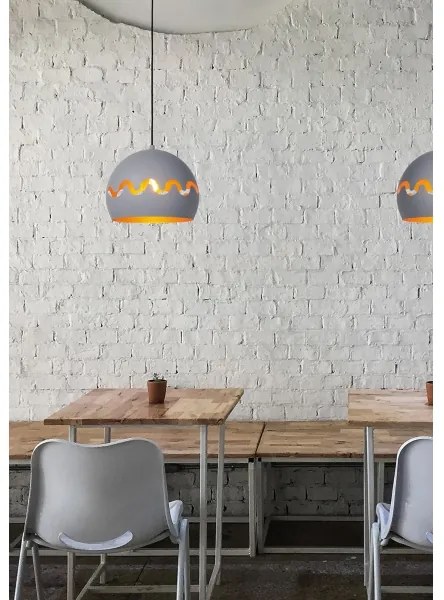 Lustră pe cablu CORENTIN 1xE27/60W/230V gri Lucide 30484/28/36