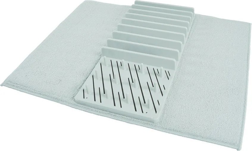 Scurgător de vase albastru deschis din plastic 50x38 cm – Homéa