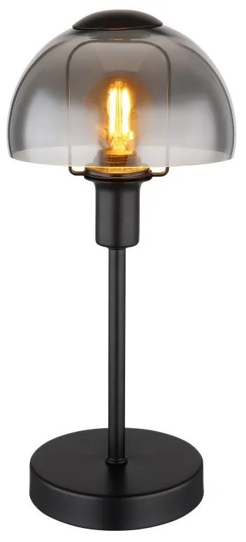 Veioza, lampa de masa KOKKINI negru, fumuriu
