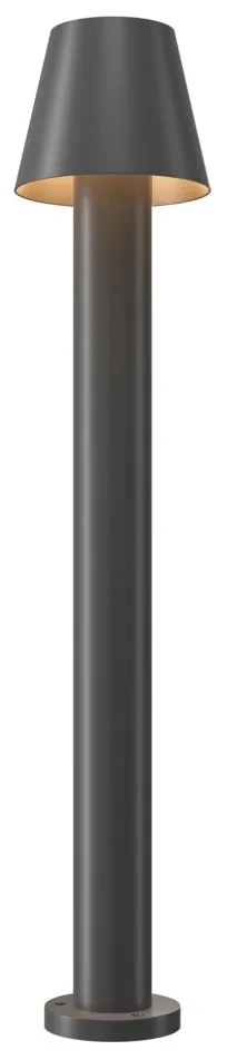 Stalp LED mic pentru iluminat exterior IP65 Harz grafit
