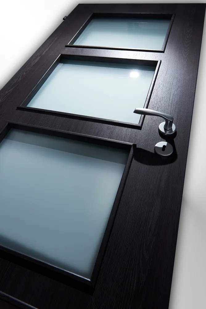 Usa HDF cu toc reglabil din MDF PAL - Colectia QUADRAT 4.1 - Culoare Gri Antracit Toc fix drept 90mm, Gri Antracit, Folie Decor
