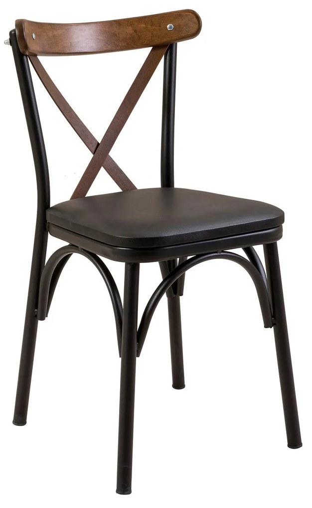 Set mobilier sufragerie Duvasa 22 (negru) (pentru 4 persoane). 1093793