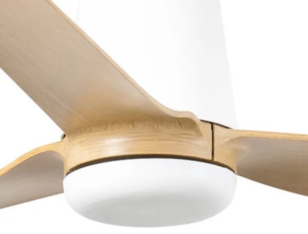 Ventilator de tavan FARO 33829WT PUNT TUB M maro/alb d. 132 cm WT + telecomandă