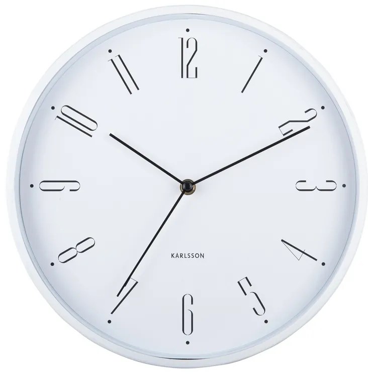 Karlsson 5988WH ceas de perete design alb, dia. 30cm