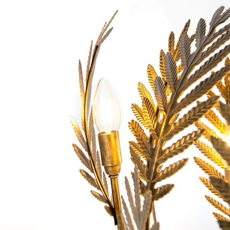 Lampă de masă vintage de aur mare - Botanica
