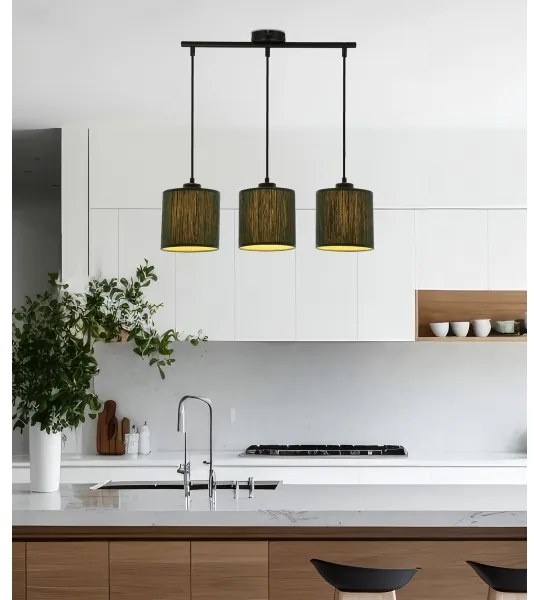 Lustră pe cablu PATTI 3xE27/60W/230V verde