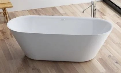 KRONER Cada baie din acril, ovala, kroner, sofia, alba, 170x75x58 cm