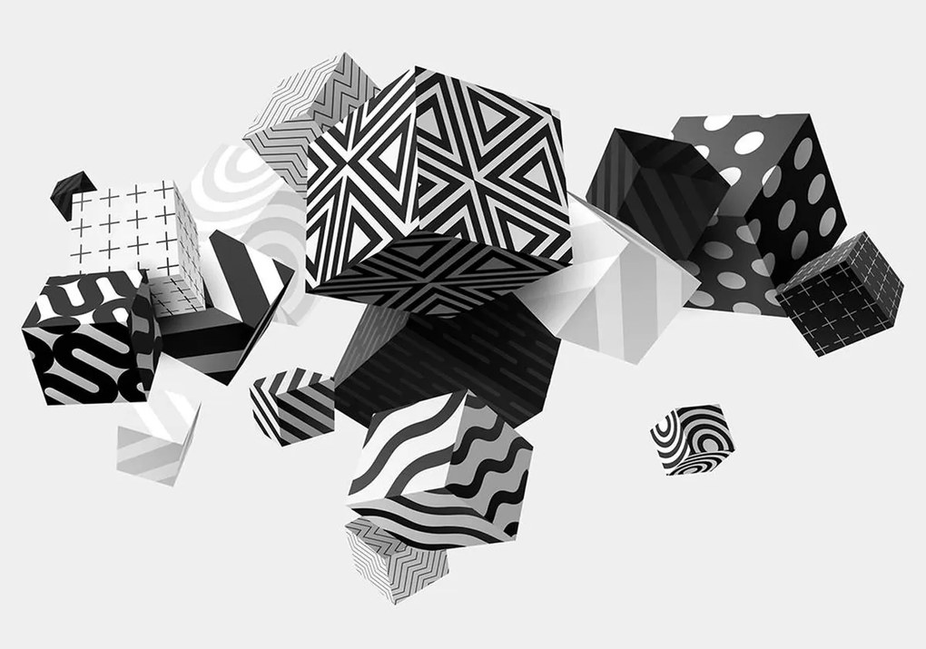Fototapet - 3D geometrie (254x184 cm)