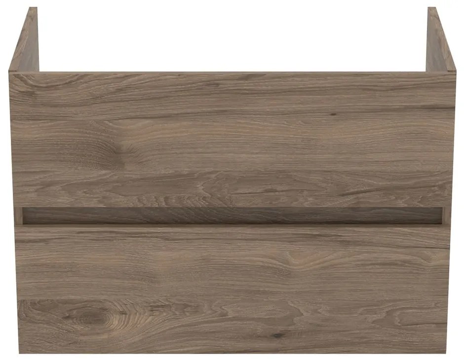 Dulap sub chiuvetă în culoare naturală suspendat cu aspect de lemn de nuc 80x55 cm Eurovit+ – Ideal Standard