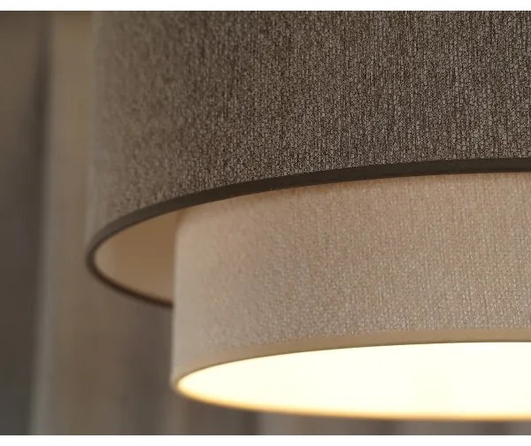 Duolla-Lustră aplicată BOHO ECO RECYCLING 1xE27/15W/230V d. 45 cm maro/crem