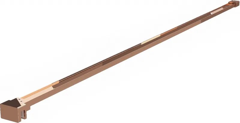 Mexen suport simplu pentru panou de duș 6-8 mm, aur roz - 800-01-60