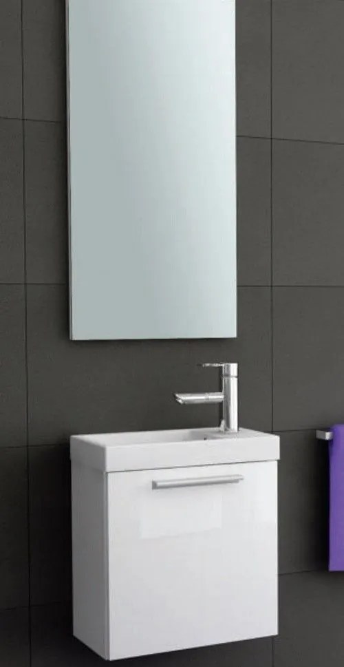 Set mobilier baie (masca si lavoar) Kolpa San Kiki 41x25xH51 cm, alb
