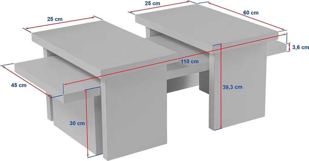 Măsuță de cafea Sanctuary Grey