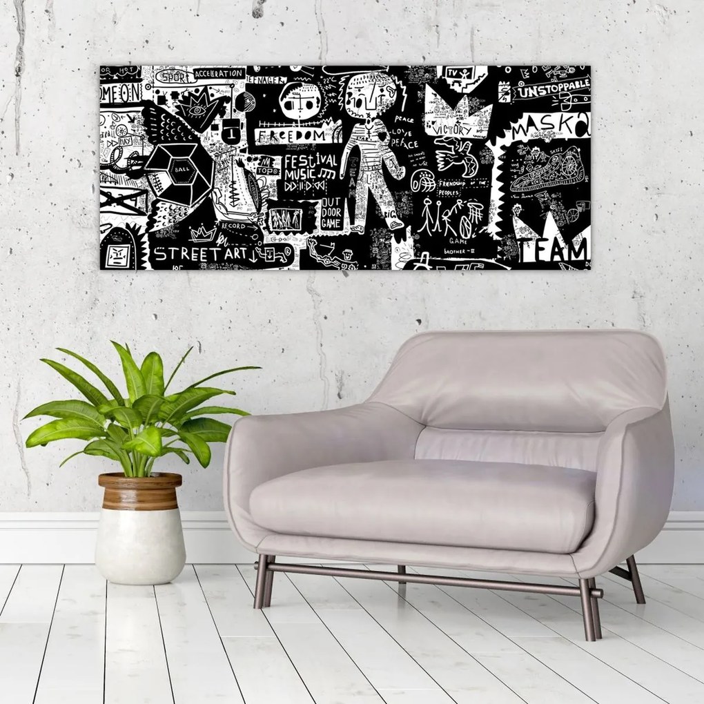 Tablou - Graffiti (120x50 cm)