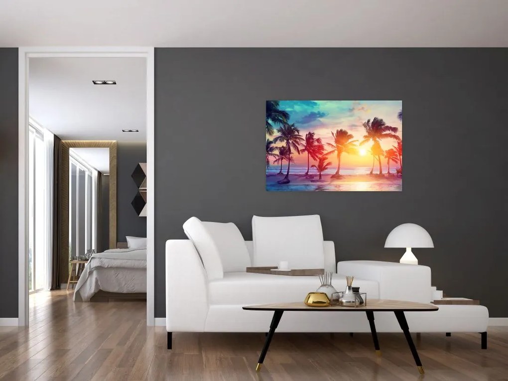 Tablou - Apus de soare tropical (90x60 cm)