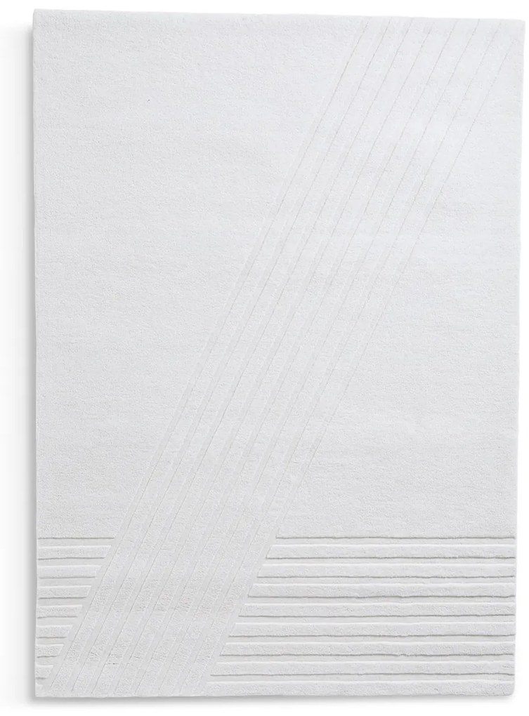 Covor Kyoto alb, mai multe dimensiuni - Woud Dimensiuni: 240 x 170 cm