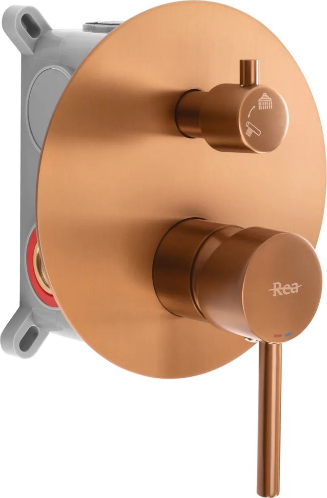 Set de dus incastrat Rea Lungo Copper Brush + BOX
