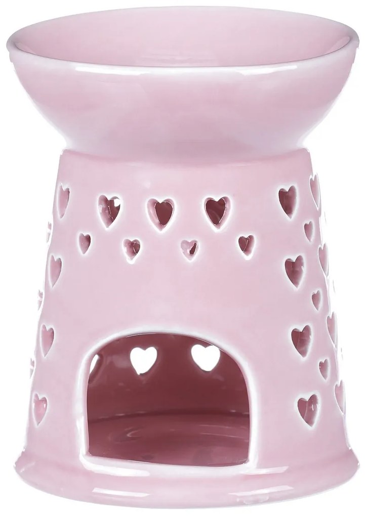 Lampa aromatica din porțelan Pink, 11 x 11 x 14 cm