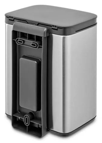 Coș de gunoi Brabantia Bo Small 4L, oțel mat, rezistent la amprente 1006625