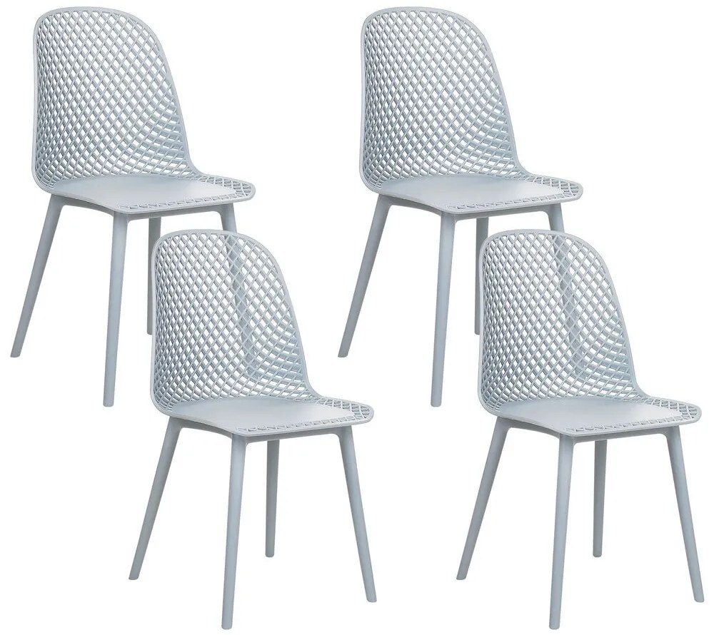 Set 4 buc scaun tip bar Erielle (albastru). 1078732