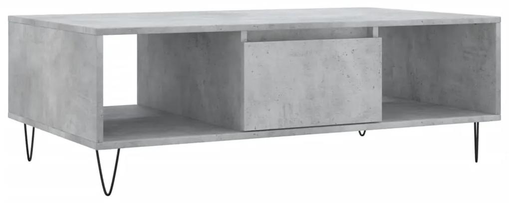 827088 vidaXL Masă de cafea, gri beton, 104x60x35 cm, lemn compozit
