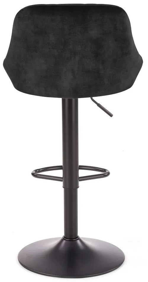 Scaun de bar Archer, negru