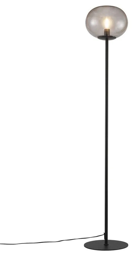 Lampadar, Lampa de podea design nordic Alton, negru/ fumuriu 2010514047 NL