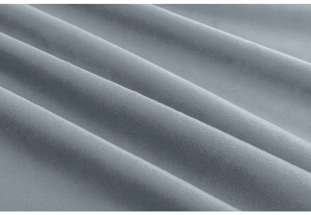 Draperie opaca albastru-gri VELVET 140x250 cm Agatat: Rejansa