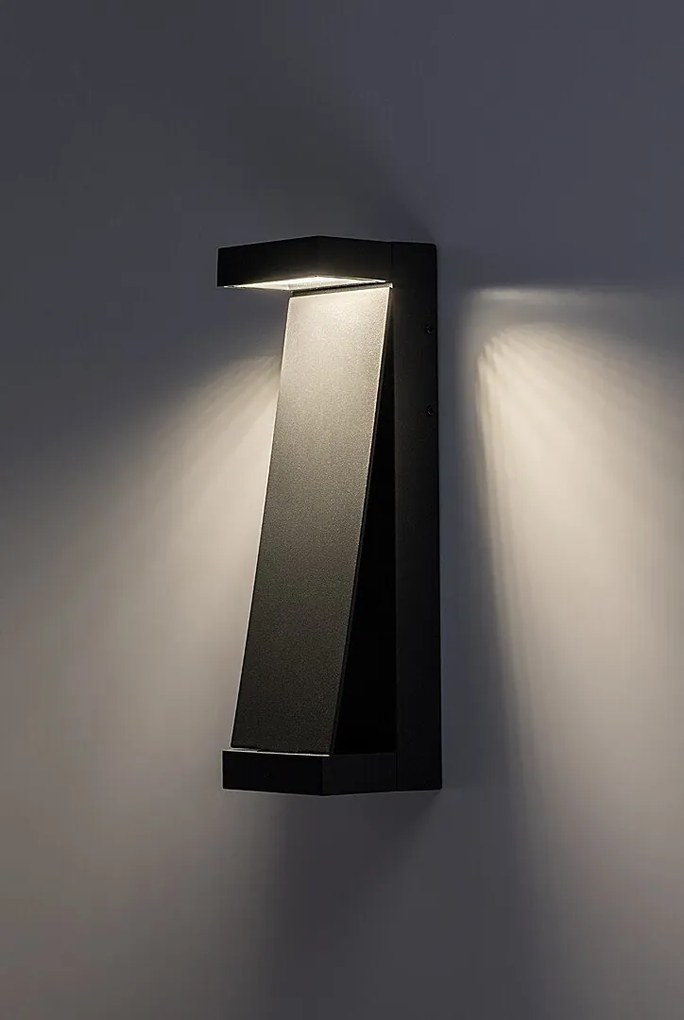 Aplica LED perete exterior IP65 Bradu antracit